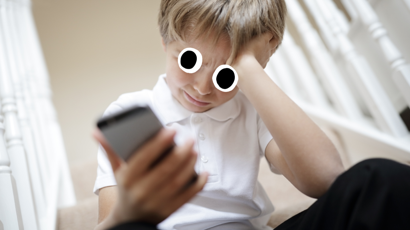 Boy with phone