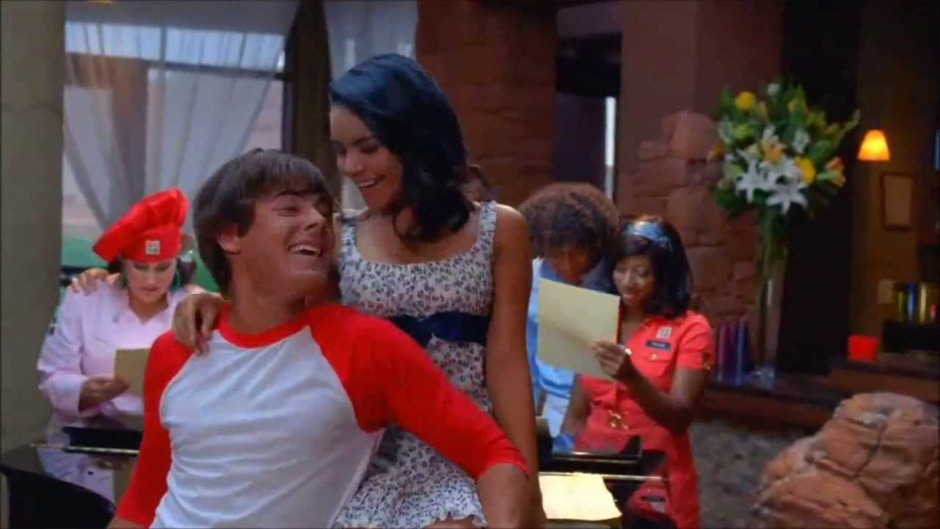 Troy and Gabriella in High School Musical 2