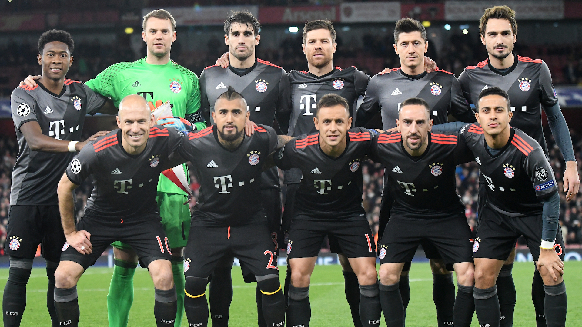 The Bayern Munich team in 2017