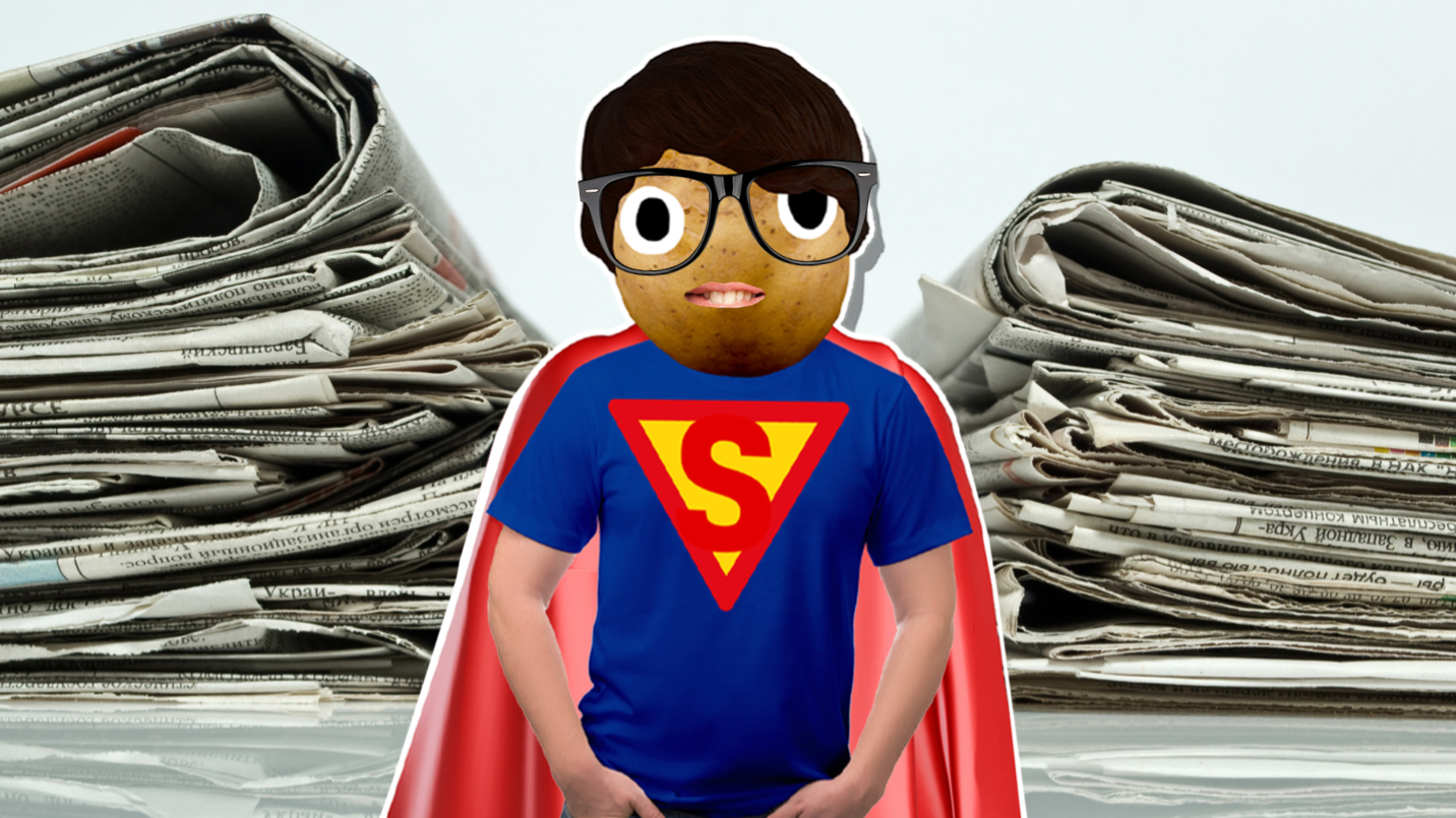 Superman and newspapers