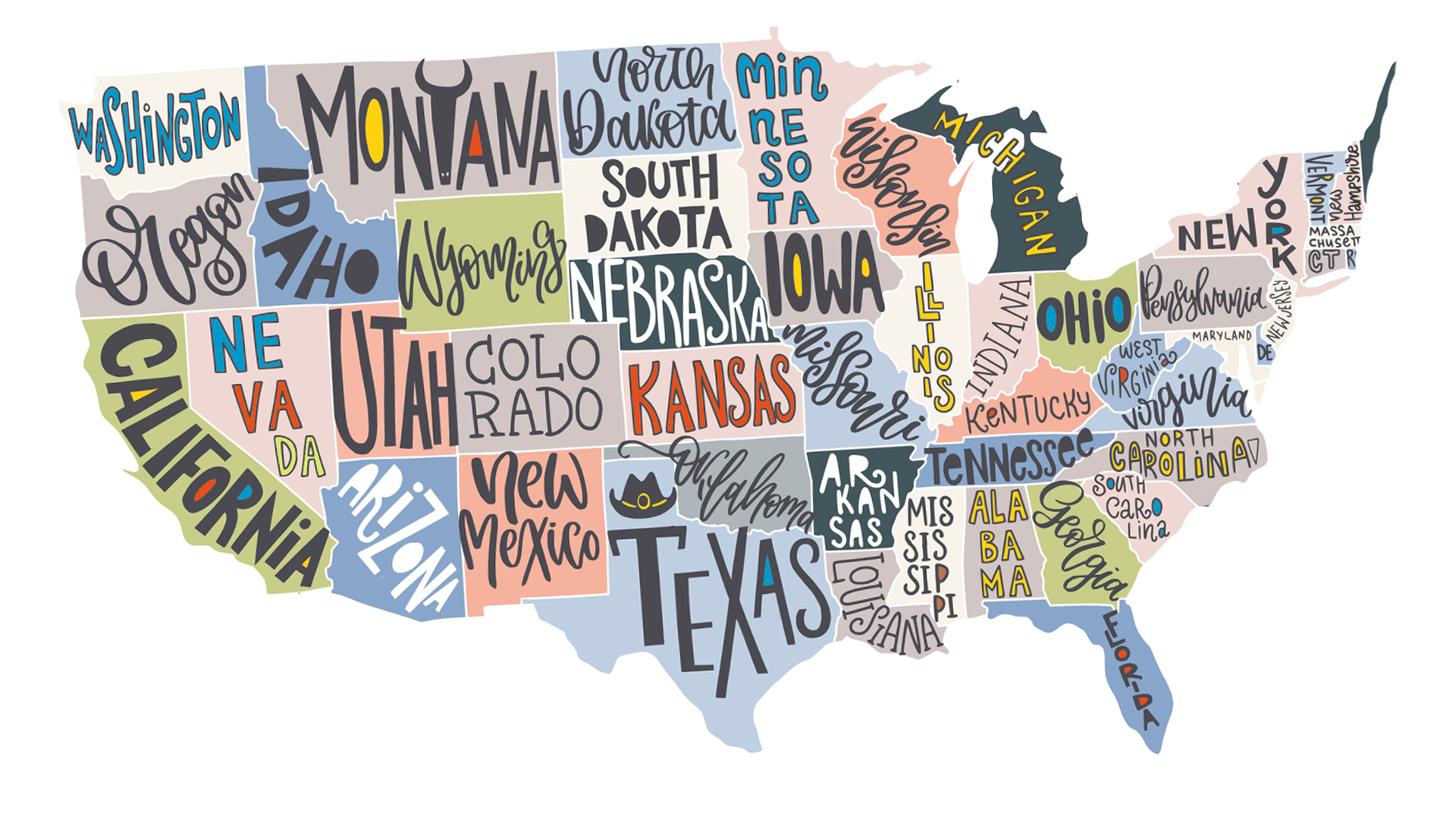 A USA map