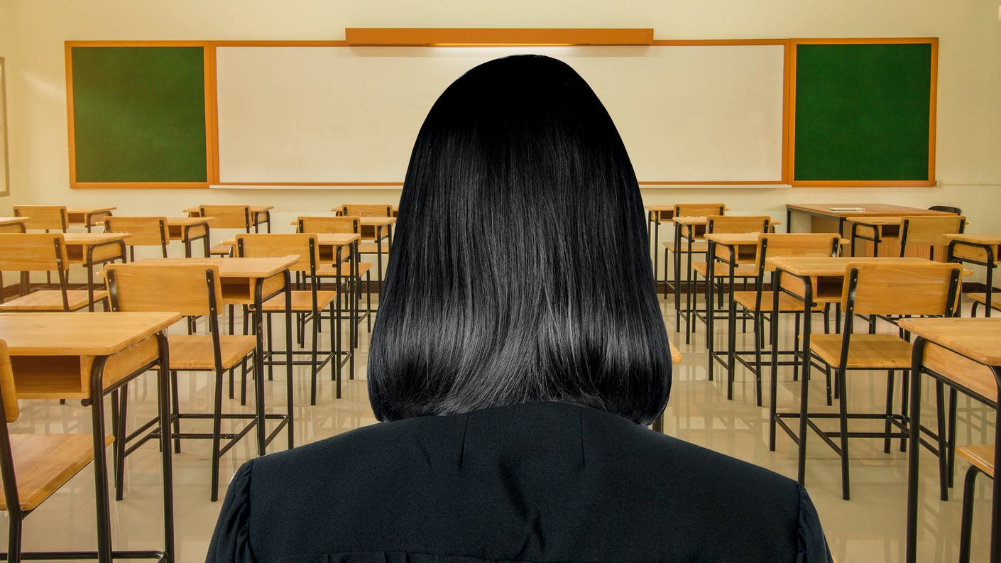 Severus Snape in a classroom