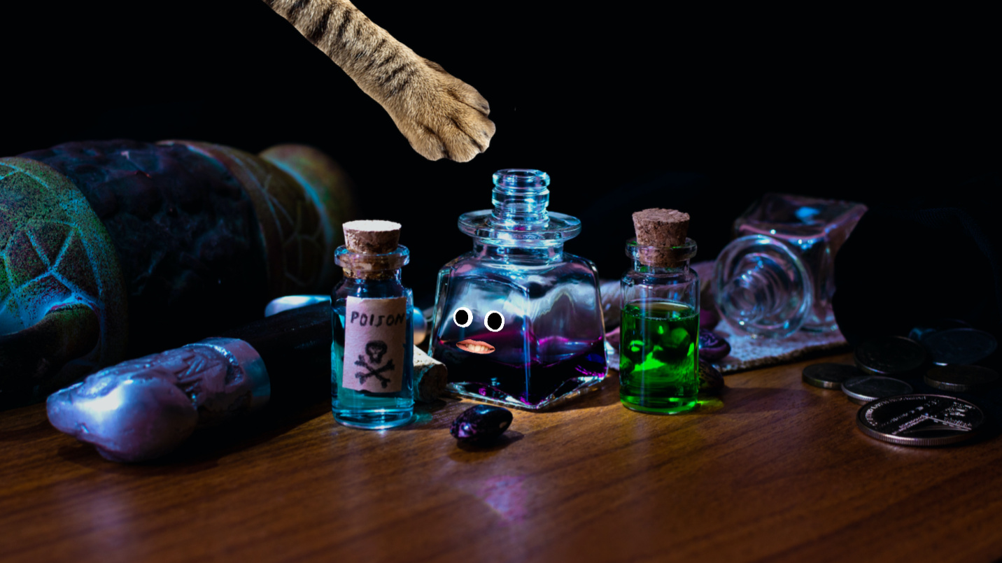 Potions and a curious cat
