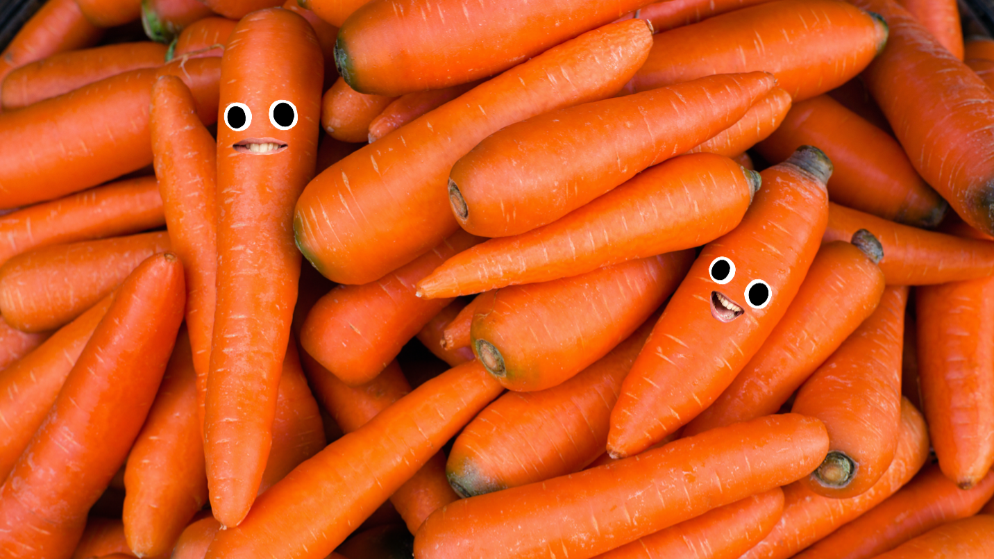 A pile of carrots