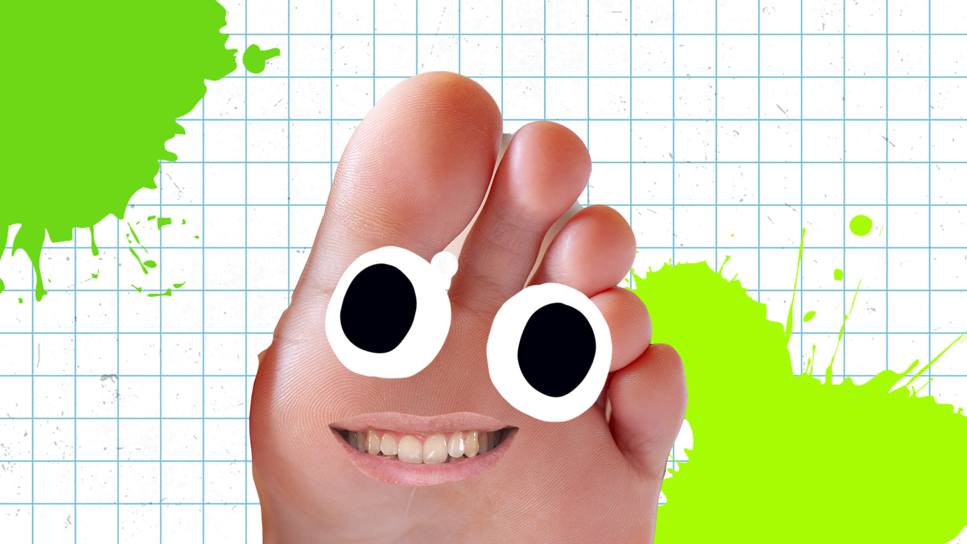 A smiling foot