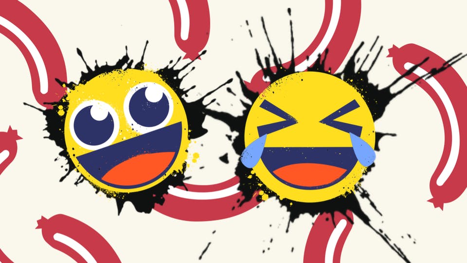Two laughing emojis