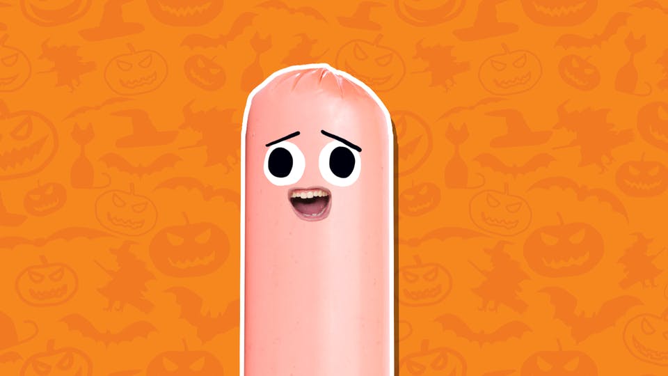 A scared sausage 