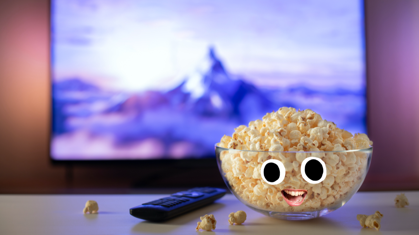 A bowl of popcorn 