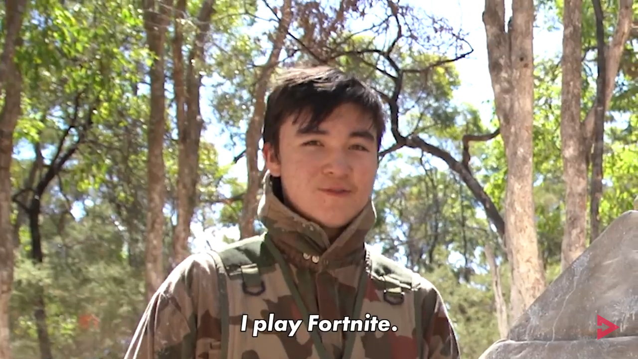 mrfreshasian in a paintball video