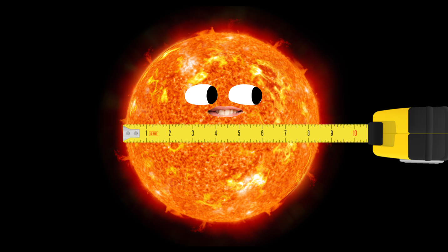The sun and a measuring tape