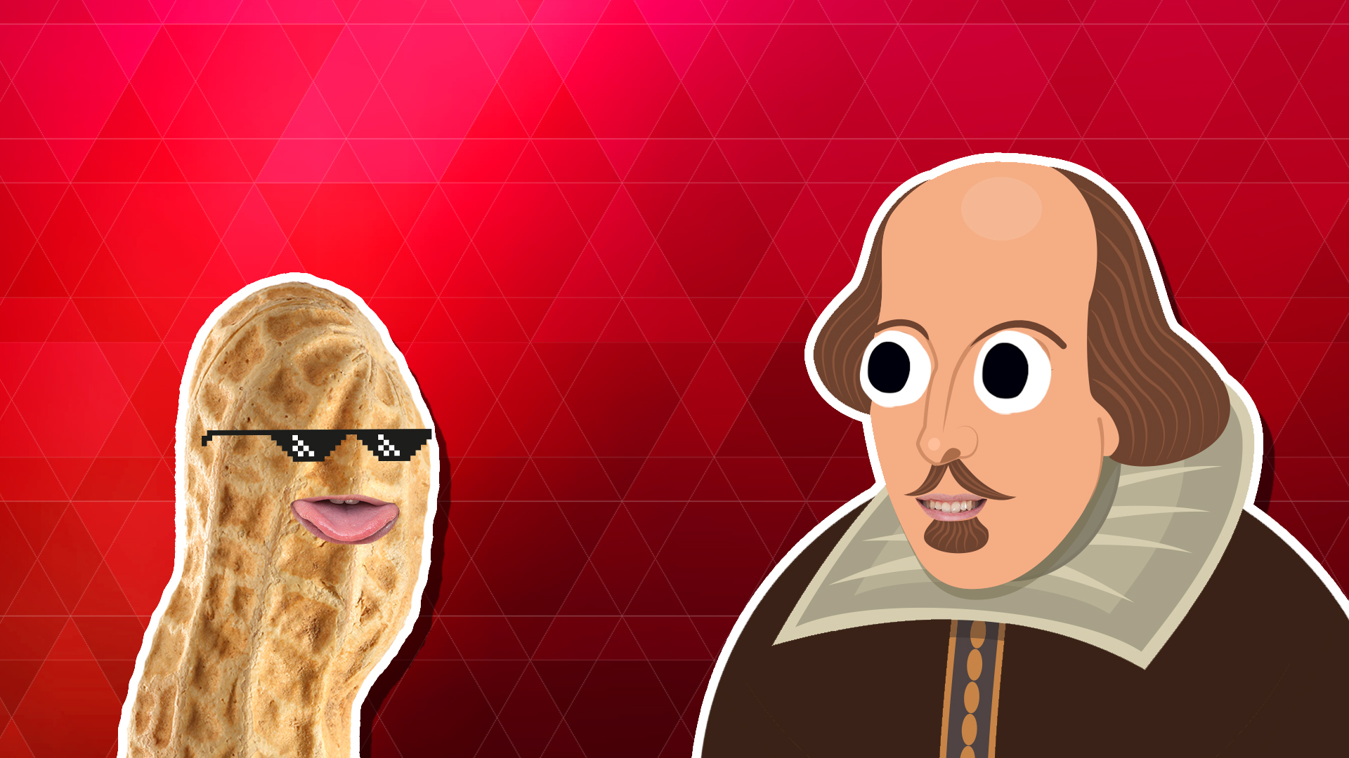 A peanut and William Shakespeare