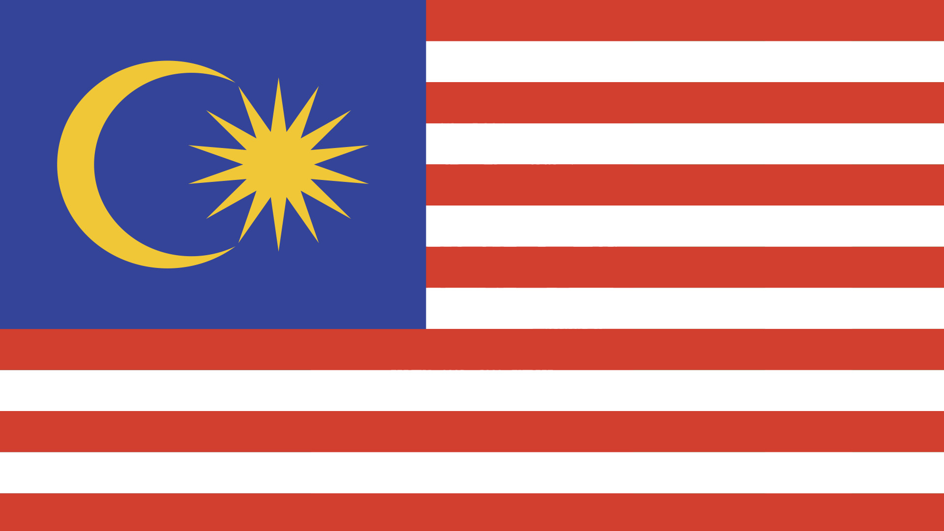A flag with red and white stripes