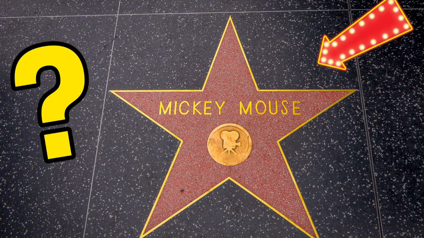 Mickey Mouse star on Hollywood Walk Of Fame
