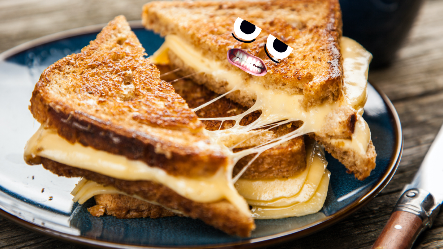 A cheese toastie