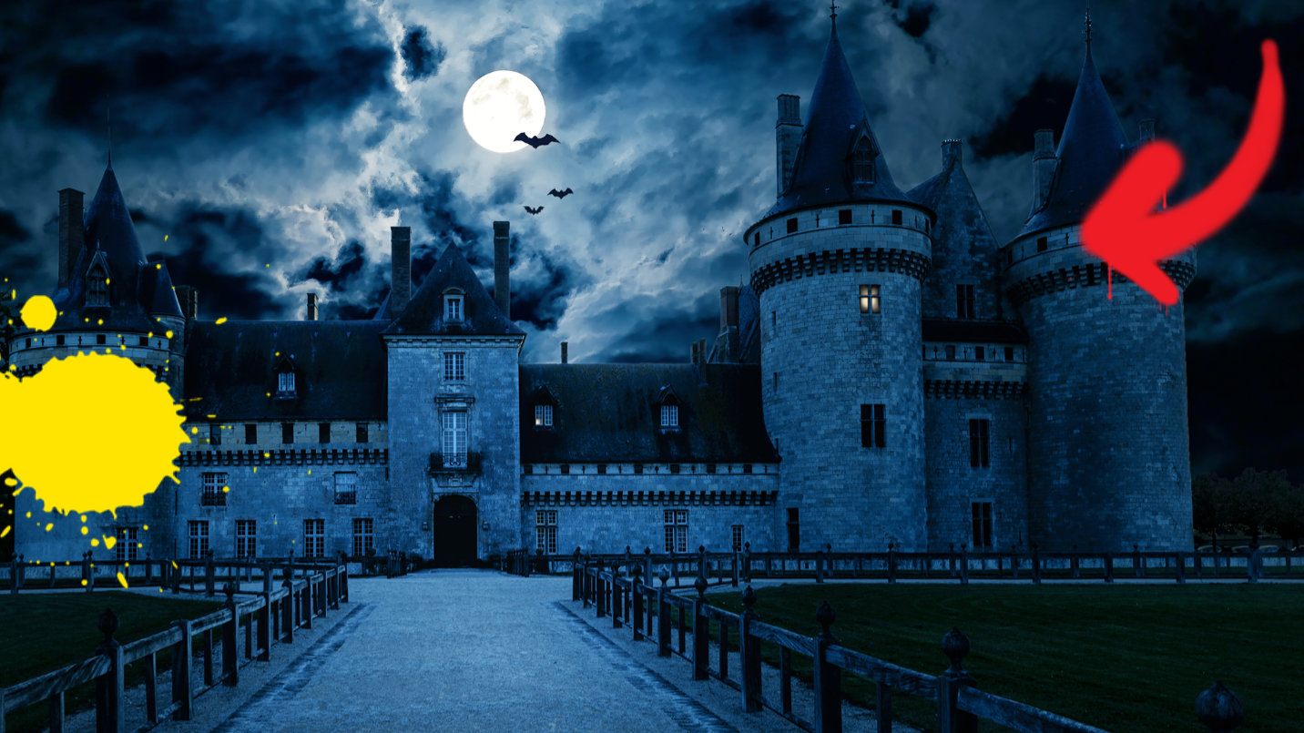 Spooky looking castle