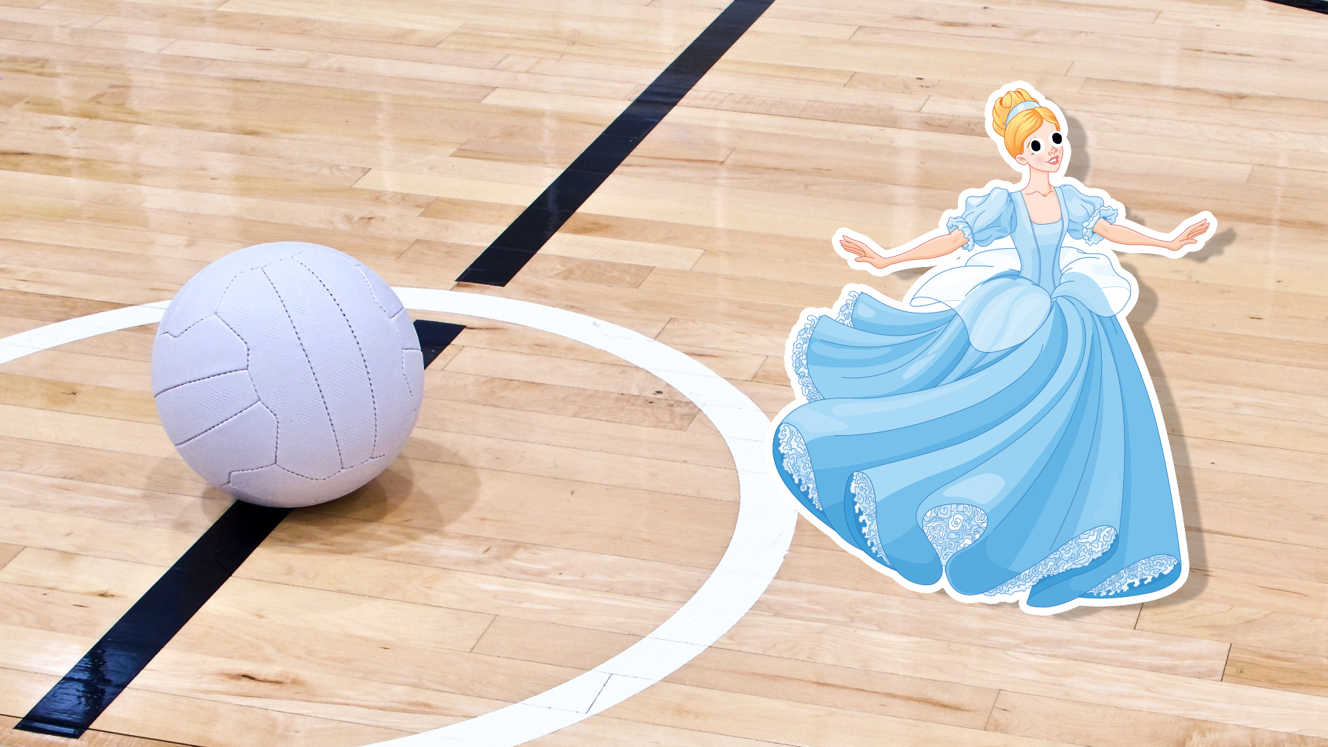 Cinderella on a netball court