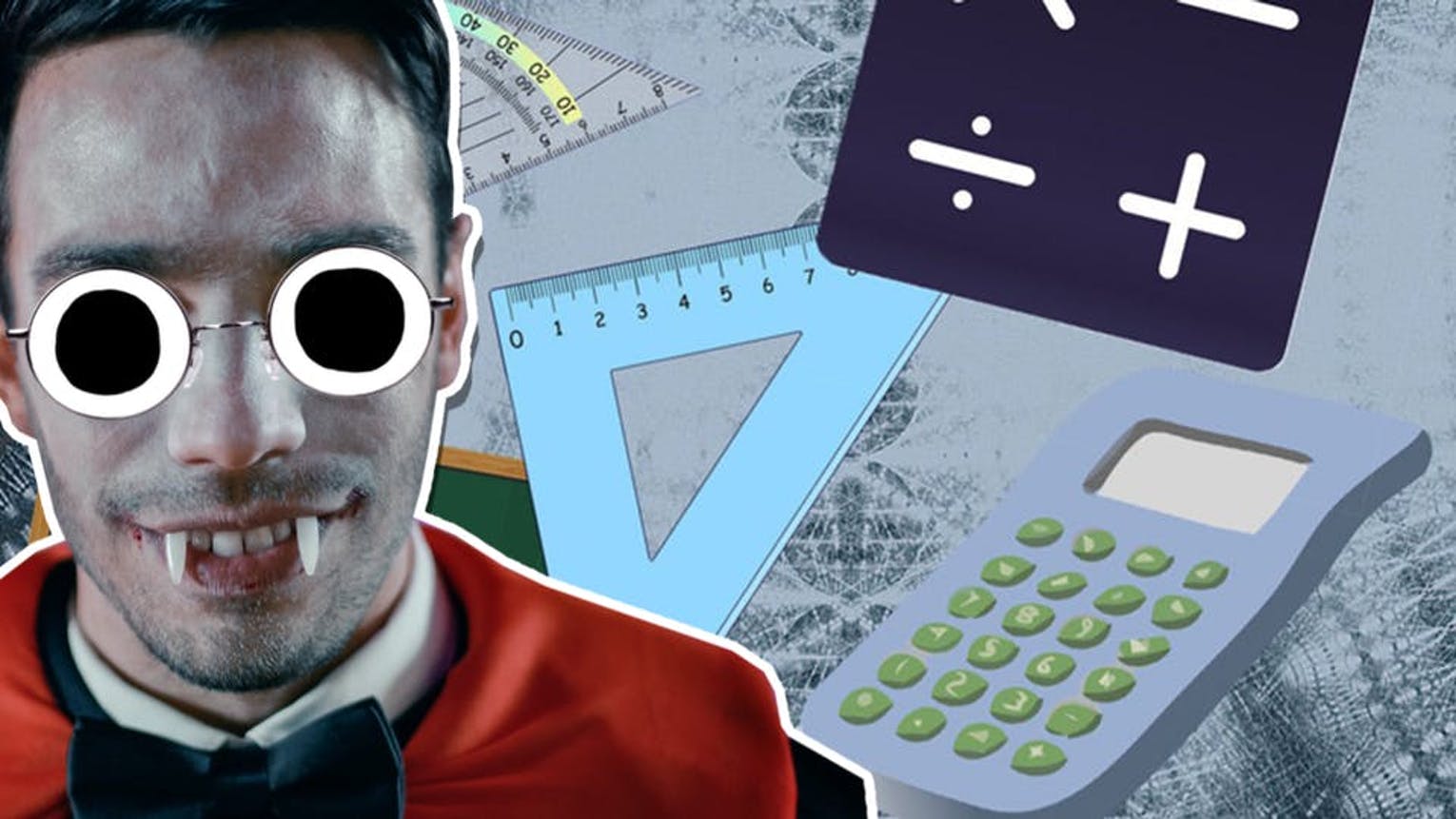 Dracula and maths equipment