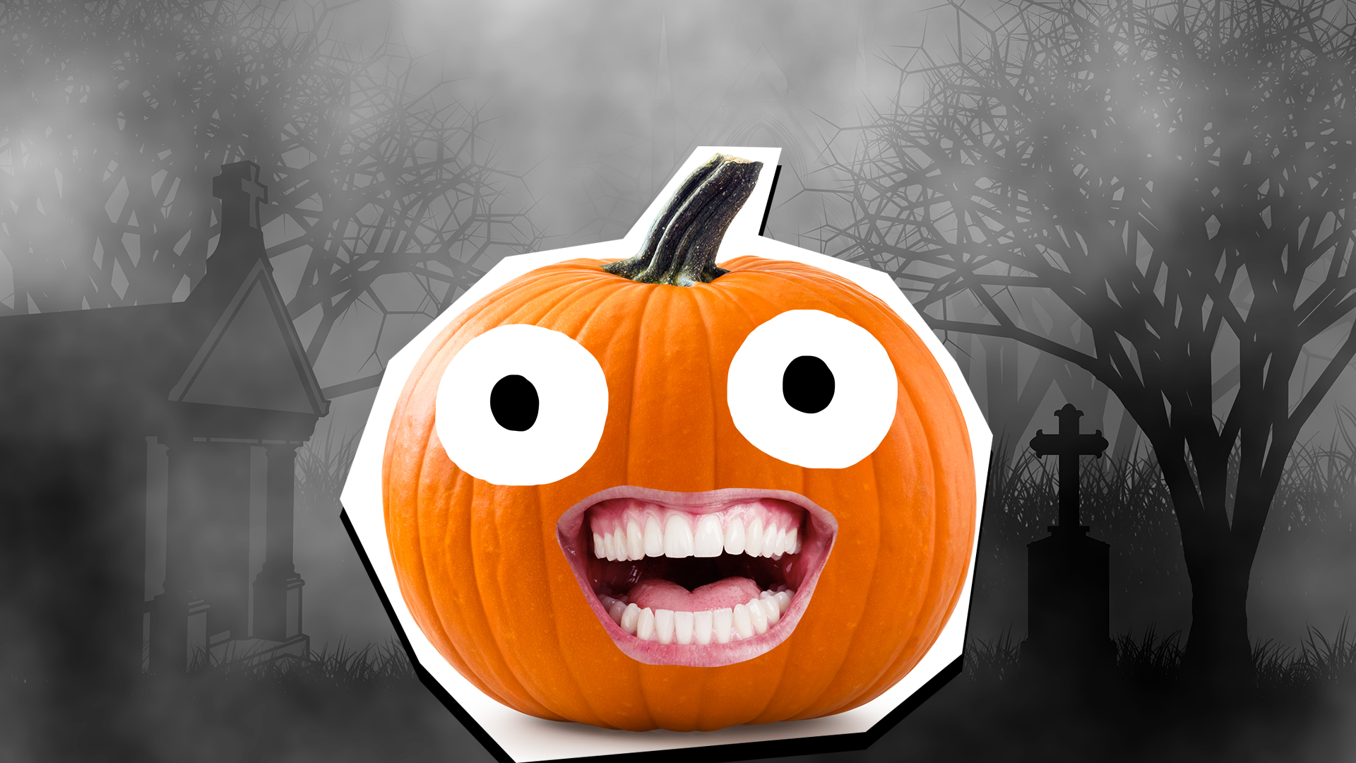 Laughing pumpkin