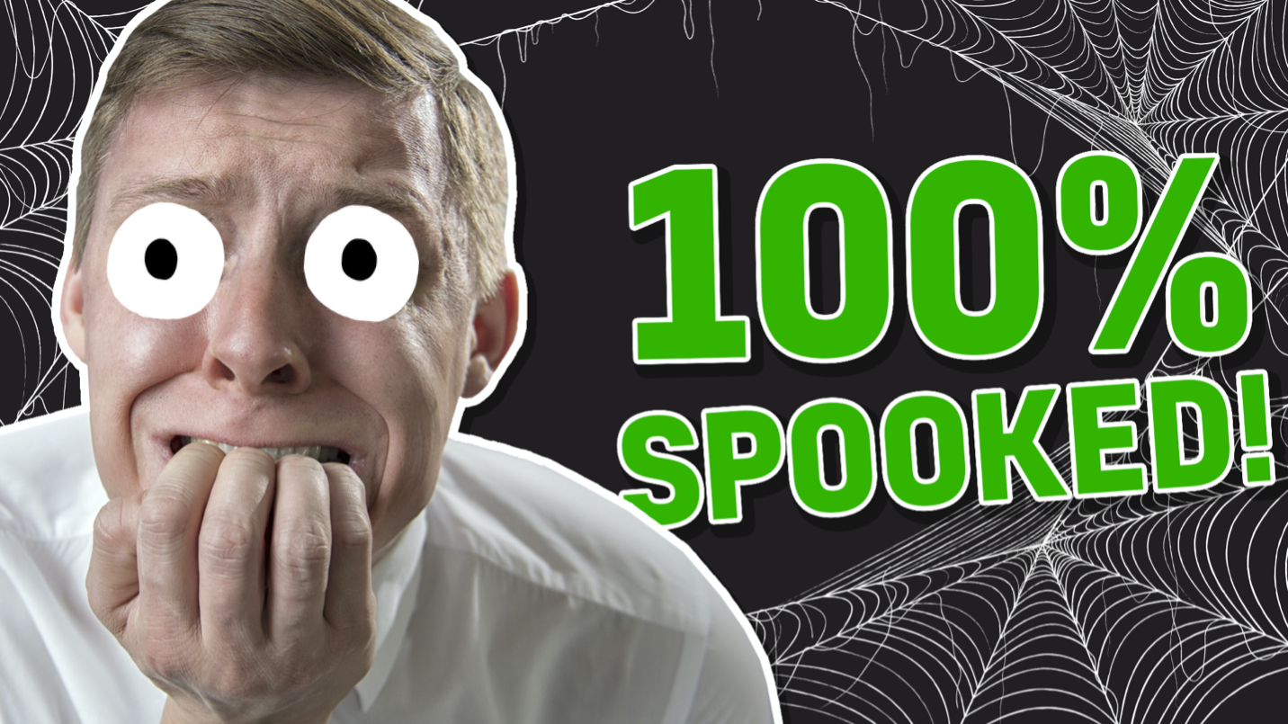 A 100 per cent spooked man, a quivering chap