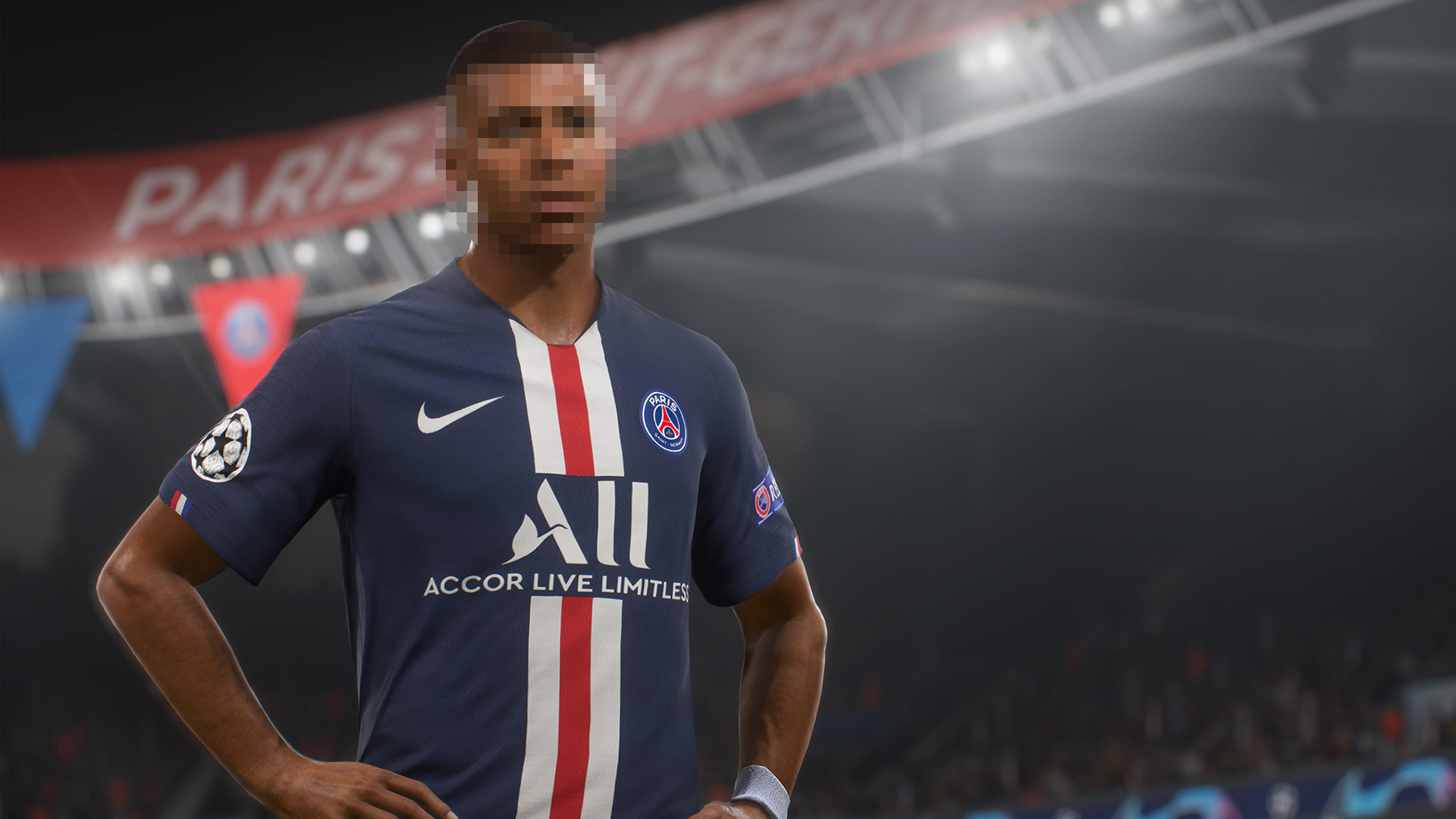 A disguised Paris Saint Germain player