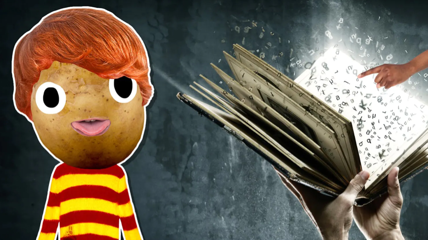 Ron and a spell book