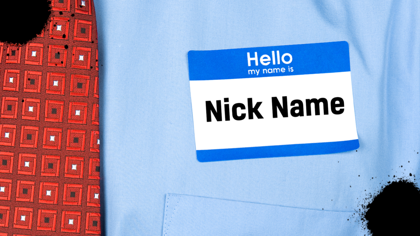 Nick name badge