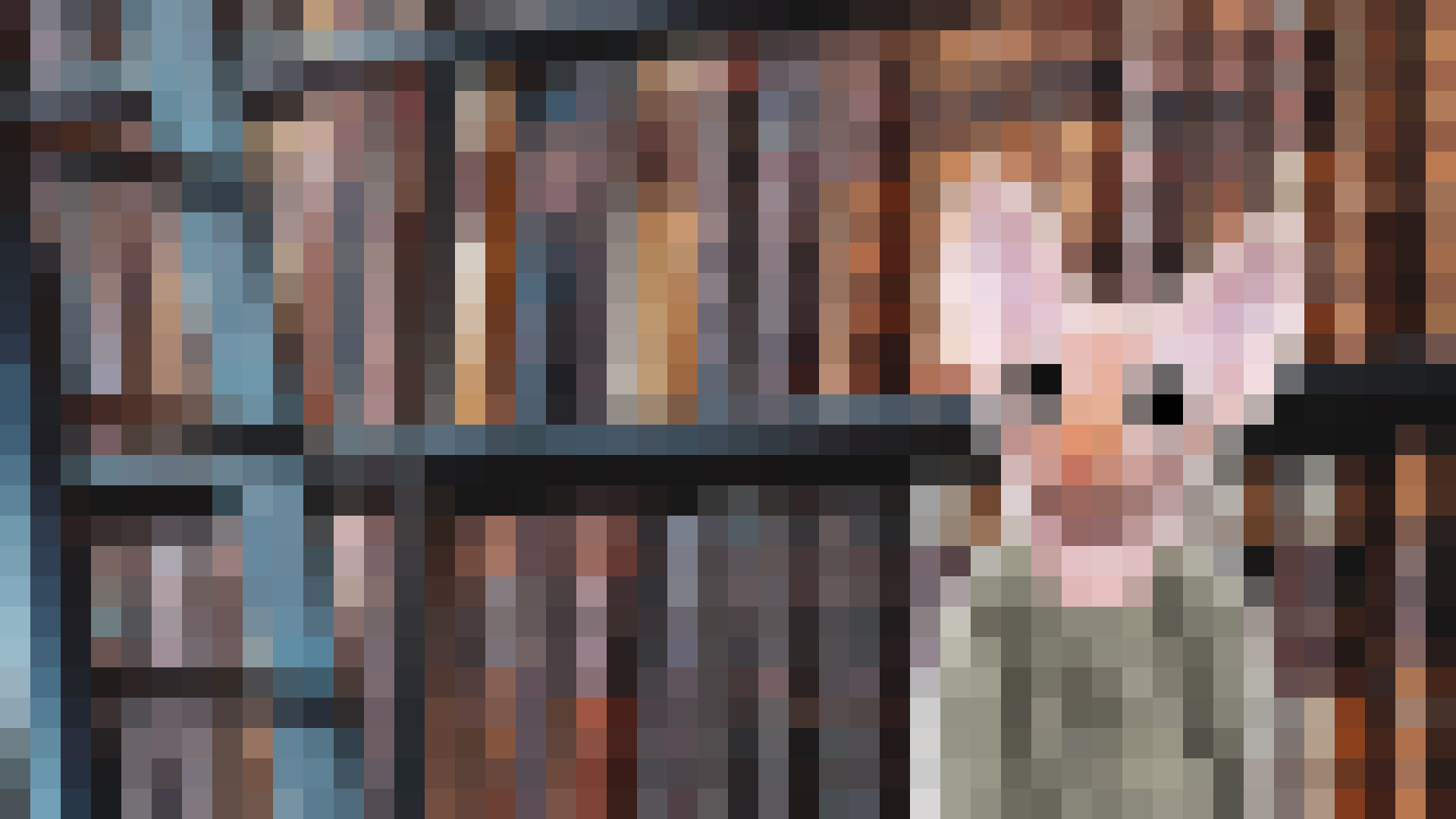 A pixelated Harry Potter character 