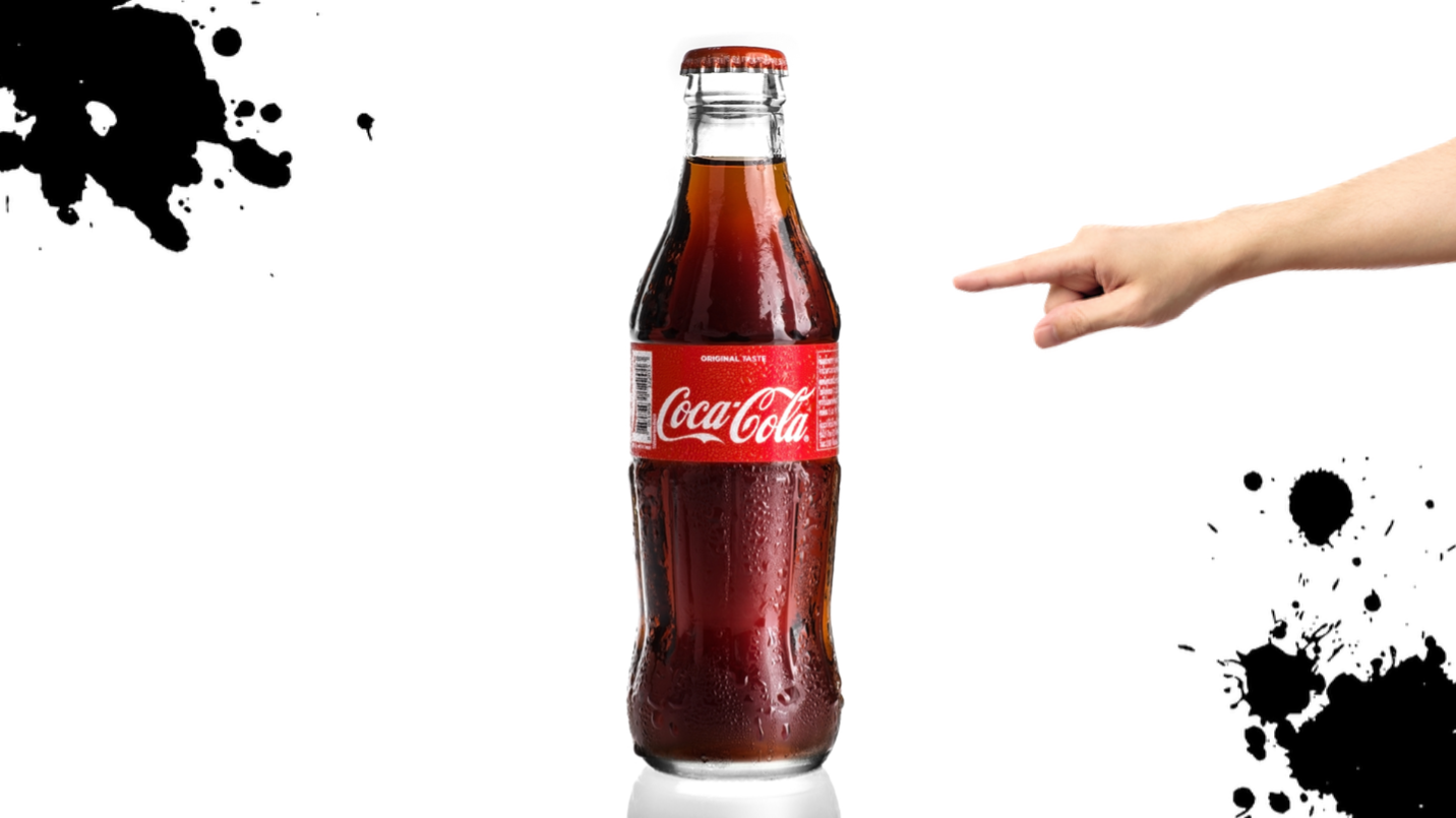 A bottle of Coca-Cola