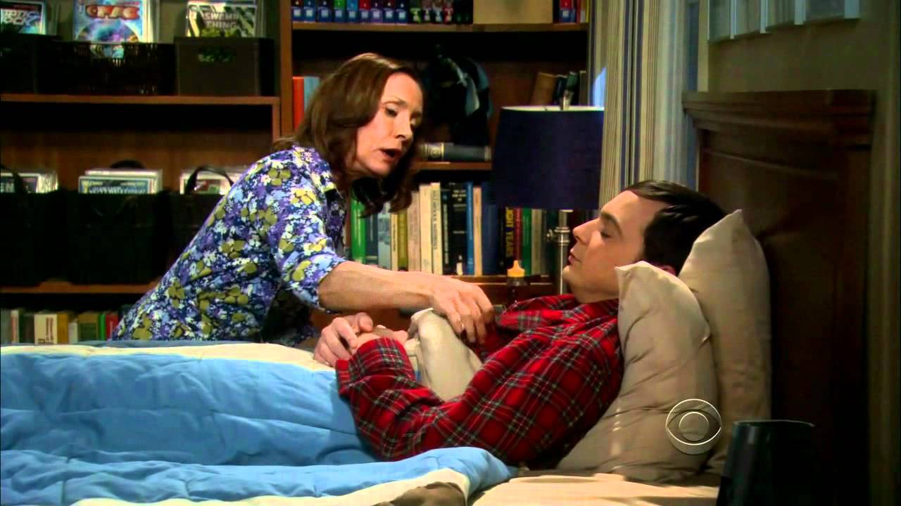 Sheldon lying in bed
