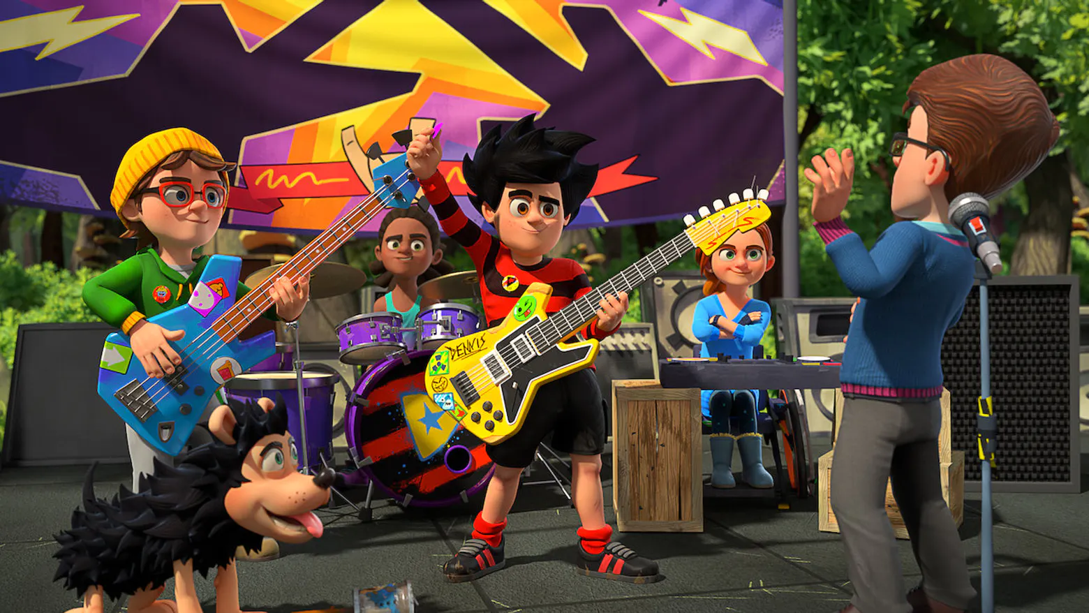 A scene from Dennis and Gnasher Unleashed