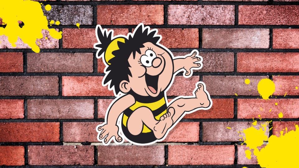 Dennis the Menace's baby sister Bea, from Beano