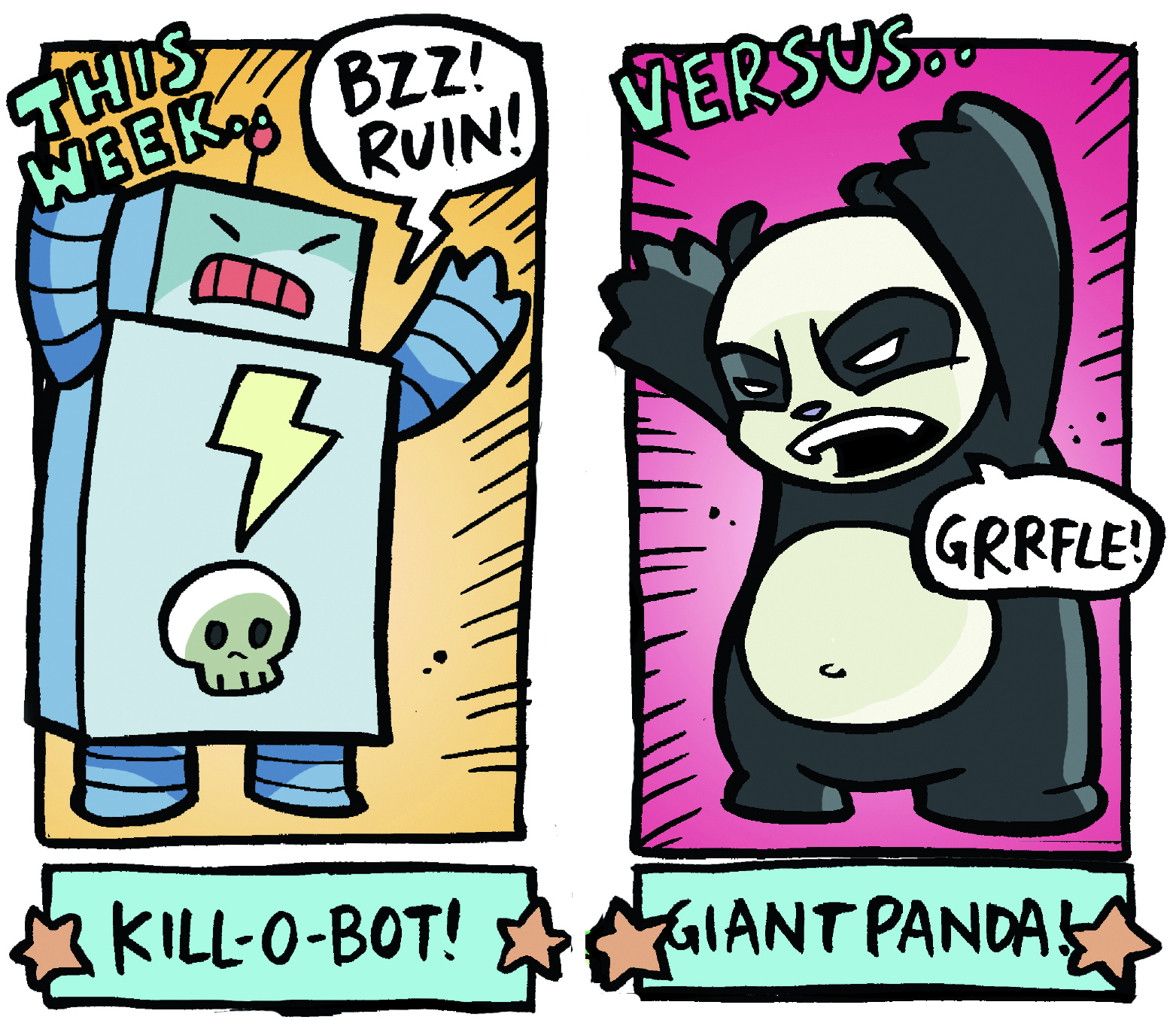 Arena of Awesome - Kill-O-Bot VS Giant Panda, Beano , Jamie Smart