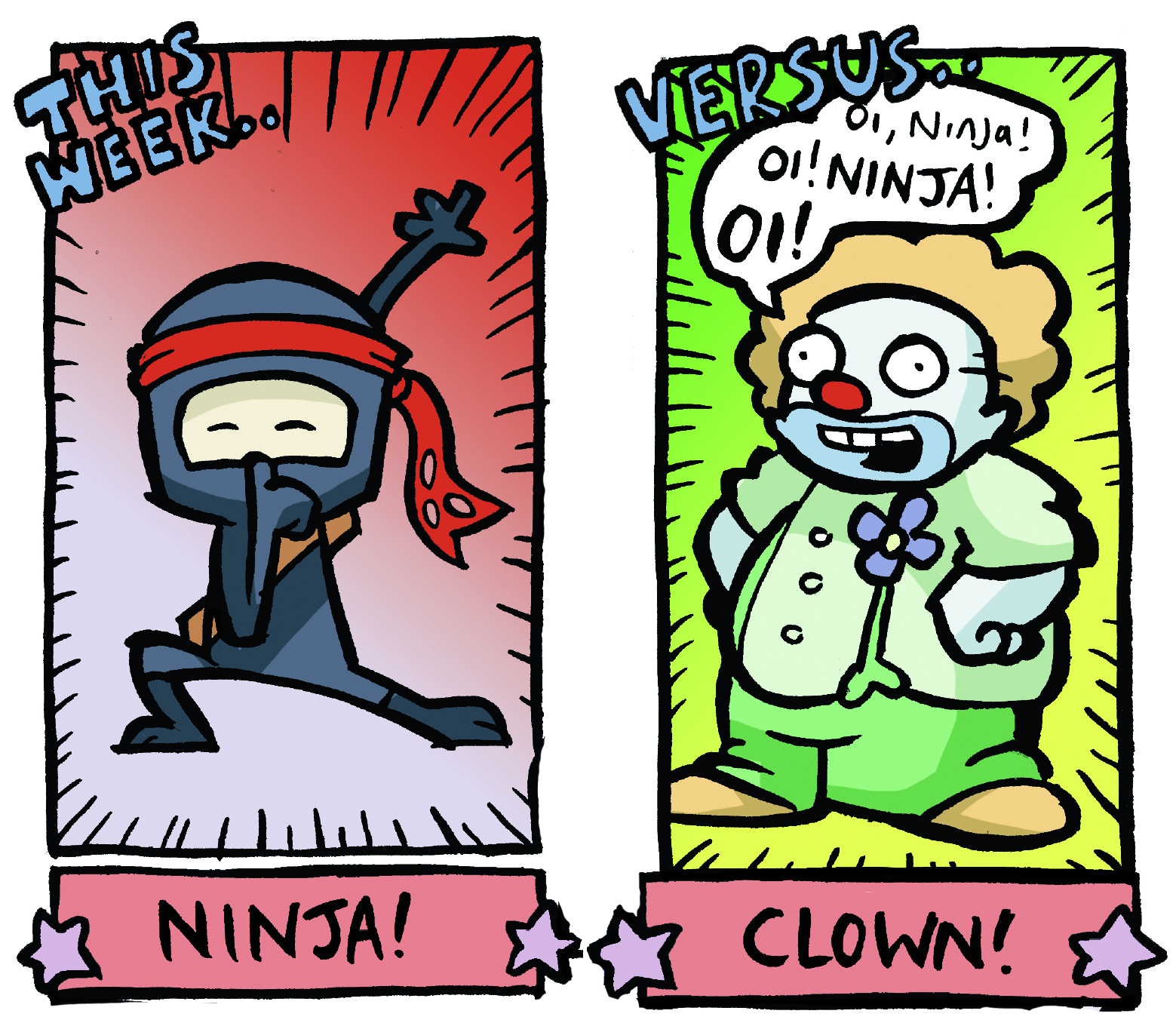 Arena of Awesome - Ninja vs. Clown, Beano, Jamie Smart